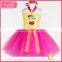 Halter Top Fuchsia Puffy Tutu Gauze Dress Halloween Costume
