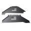 Black Aluminum Rear inner fender liner with light for Jeep wrangler JK 07+ fender flare parts