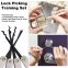 locksmith lock picking tools set and kit with repair practice padlock