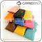 Fashion Lady Colorful Ultrathin Contrast Color PU Leather Women Wallet with Many Card Slots