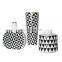 New Design Minimalist Porcelain Black And White Grid Ceramic Table Centerpiece Flower Vase Geometric Artificial Vase