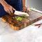 End Grain Food Meat Fruits Acacia Wooden Chopping Boards With Juice Groove Cutting Board