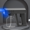 Handheld nanobasers Disinfecting gun Portable Blue Light charging atomizer gun Alcohol disinfecting gun sprayer（Wechat:13510231336）