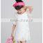 Girls Dress Girls short sleeved lace openwork Skirt Girls Party Dresses