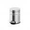 Eco-Friendly Stainless Steel Trash Bin For Home Usage With The Foot Pedal For Household