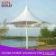 Commercial custom high peak fabric canopy membrane structure for car parking