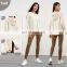 Long Sleeve Hoodie T Shirts Women's Sportswear With Thumb Holes OEM Yoga Fitness Sports Plain Tops