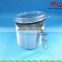 Aluminum facial cream jar with clear sealing cap, aluminum container for candy/cookies/dried fruit, aluminum pot/can