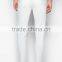 Long White Casual Chino Pants for Men Zip up