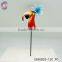metal crafts of beautiful mini bird head stakes for home decor