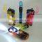 Fashion electric transparent printing logo refill valve cigarette lighter with flashlight