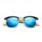 New Bamboo Sunglasses Metal Hinge Sunglass Men/Women Wood Glasses