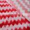 knit polyester yarn dyed plush fabric