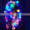 US EU 110V 220V yellow Warm white purple RGB led global string light fairy IP65 standard outdoor led ball string light