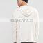 fashion style china oem hem hood 100%cotton white leisure