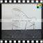 Clear acrylic sofa chairs with cushion made in China