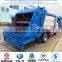 famous dongfeng garbage compactor truck, hydraulic lifter container garbage truck