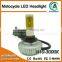 4400LM G3S H10 LED motorcycle headlamp with non-fan all in one design