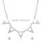 Hot Sale Collection Silver Cubic Zirconia Triangle Pendant and Earrings Jewelry Set