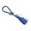 Blue L shape USB 3.0 A femal to USB 3.0 B male cable angel USB3.0 calbe