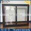 Aluminium sliding Tempered glass windows for safety