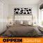 White Leather Big Double Bed Room Furniture Design