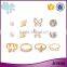 China wholesale high density zinc alloy rhinestone 8 pieces earring ring  jewelry set                        
                                                                                Supplier's Choice