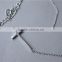 Silver sideways cross necklace thin chain 925 sterling silver