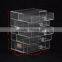 clear luxury acrylic cosmetic box with drawers for promotion