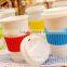 BPA Free Double Wall plastic Coffee Cups with silicone sleeves and covers