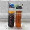 wide mouth with silicone sleeve clear pyrex glass water bottles