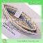 fancy boat shaped wicker gift basket