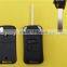 Refit flip remote key fob case Peugeot 407 2 button with groove blade