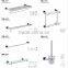 WC Bathroom Accessories toilet tissue holder with a circular base 4040