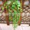 Customized size artificial ivy creepers fake vine wall corvering with different types of leaf