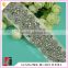 HC-7466-1 Hechun Silver Rhinestone Hotfix Bead Bride Sash for Wedding Dress