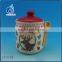 European Christmas storage ceramic canisters sets for Food Kitchen