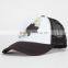 Fashion Summer Hat Black White Foam Mesh Caps Womens Custom Printing Trucker Caps