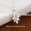 silver cubic zirconia 925 sterling pendant necklace