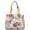 2016 Flower Print Chain Top Handle Cute Satchel lady handbag