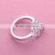 2016 Hot Sale Teen Ladies Punk Jewelry Silver Plating Fox Shaped Rhinestone Rings//
