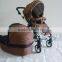 travel baby Pram 3 in 1 with 5 safe belt, 3 postion seat,