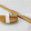 Bamboo body bath brush with long handle