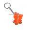 oem design silicone rubber wholesale keychain charms