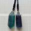 beautiful natural green and purple fluorite crystal pendants double points for gift