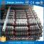 Rubber ring conveyor impact idler roller / rubber coated conveyor rollers / idler roller set