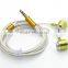 Metal earphones earbud with mic and deep bass stereo mobile earphones