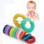 Silicone Teething Rings Chewable Jewelry Teether Soft Toys for Kids Silicone