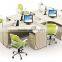 2016 cubicle MDF One side workstation /partition office furniture office table for two people with 3D