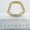 Stainless Steel Bracelet with Crystal Charm